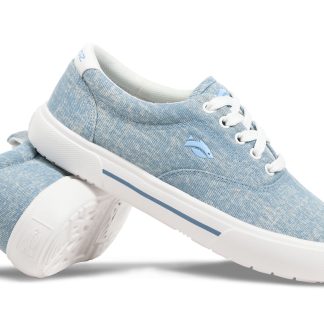 Sunwashed Women's Lace Denim/White