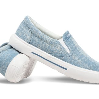 Sunwashed Women's Slip-On Denim/White